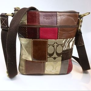 Coach Holiday Patchwork Crossbody Purse 10439